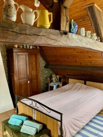 blauwe slaapkamer boven